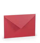 Designbriefumschlag Paperado 1103011036, C5, nassklebend, 100g, rot
