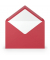 Designbriefumschlag Paperado 1103011036, C5, nassklebend, 100g, rot