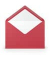 Designbriefumschlag Paperado 1103011036, C5, nassklebend, 100g, rot