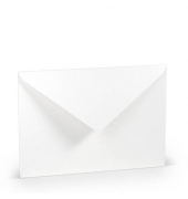 Designbriefumschlag Paperado 1103011009, C5, nassklebend, 100g, weiß