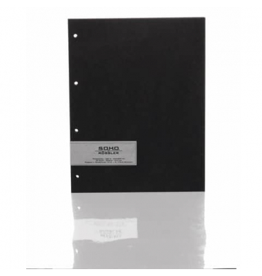Fotokarton 1321000070 gelocht, schwarz, 23x29cm, 
