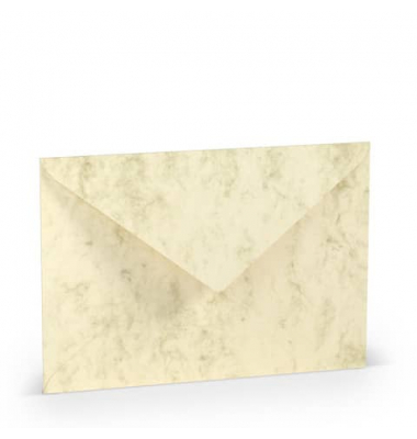 Designbriefumschlag Paperado 1103011006, C5, nassklebend, 100g, chamois marmora