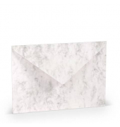 Designbriefumschlag Paperado 1103011014, C5, nassklebend, 100g, grau marmora