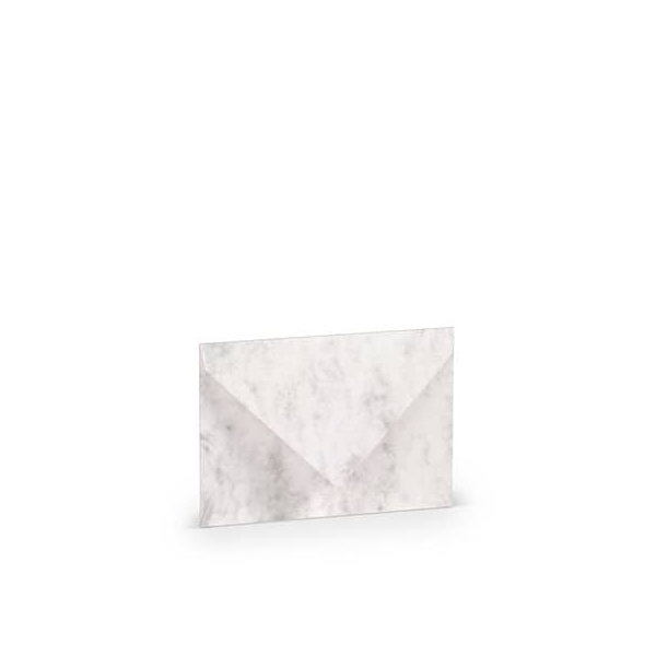 10 Stück Rössler Designbriefumschlag Paperado 1103007014, C7, nassklebend, 100g, grau marmora 4014969312063 Rössler 5 Stück