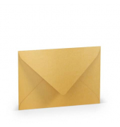 Designbriefumschlag Paperado 1103005075, C6, nassklebend, 100g, gold