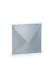 Designbriefumschlag Paperado 1103040080, quadratisch, nassklebend, 100g, silber