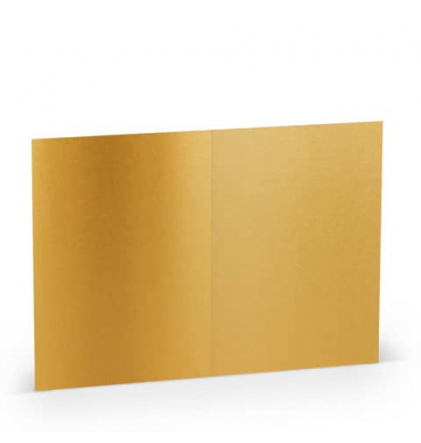 Blanko-Grußkarten 1103070075 105mm x 148mm (BxH) 250g planliegend gold