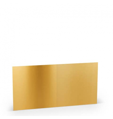 Blanko-Grußkarten 1103075075 Hoch doppelt 157mm/314mm x 157mm (BxH) 220g gold