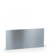 Blanko-Grußkarten 1103075080 Hoch doppelt 157mm/314mm x 157mm (BxH) 220g silber