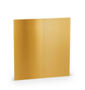 Blanko-Gru&szlig;karten 1103069075 DIN lang 210mm x 10cm (BxH) 250g planliegend gold