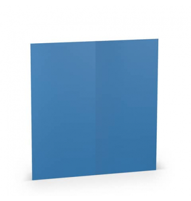 Blanko-Grußkarten 1103069096 DIN lang hoch doppelt 210mm x 100mm (BxH) 220g planliegend stahlblau