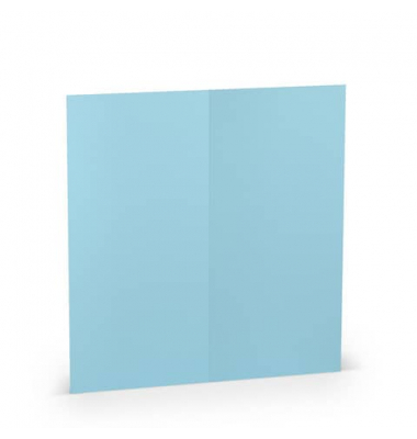 Blanko-Grußkarten 1103069124 DIN lang hoch doppelt 210mm x 100mm (BxH) 220g planliegend aquablau