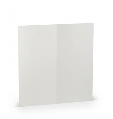 Blanko-Grußkarten 1103069170 DIN lang hoch doppelt 210mm x 100mm (BxH) 220g planliegend eisgrau