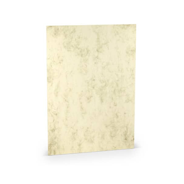 10 Stück Rössler Briefpapier Paperado 1103012006, chamois marmora, A4, 220g 4014969350546 Rössler 5 Stück