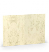 Blanko-Grußkarten 1103072006 DIN B6  Hoch doppelt 240mm x 169mm (BxH) 220g planliegend chamois marmora