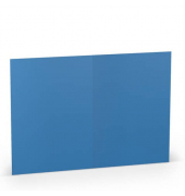 Blanko-Gru&szlig;karten 1103072096 DIN B6  Hoch doppelt 24cm x 169mm (BxH) 220g planliegend stahlblau