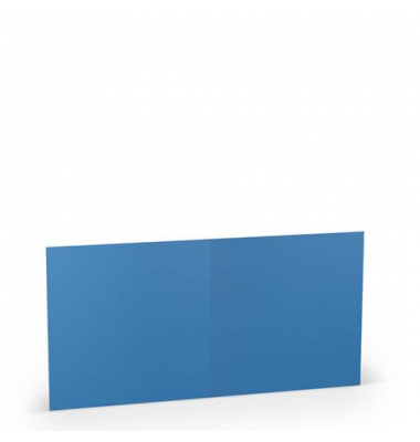 Blanko-Grußkarten 1103075096 Hoch doppelt 157mm/314mm x 157mm (BxH) 220g planliegend stahlblau