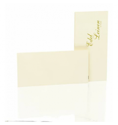 Blanko-Grußkarten 2051705802 DIN lang 210mm x 100mm (BxH) 220g ivory