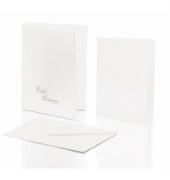 Blanko-Grußkarten 2234705002 A5 Leinen weiß