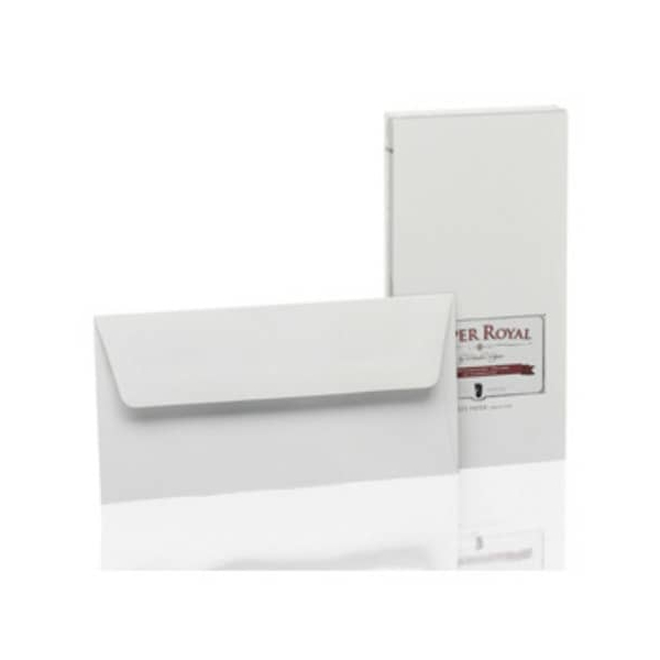 10 Stück Rössler Designbriefumschlag Paper Royal 2033831170, Din Lang, nassklebend, 100g, eisgrau 4014969488485 Rössler 20 Stück