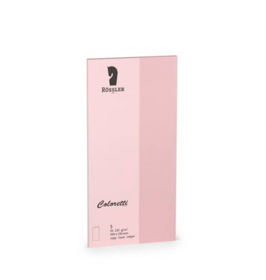Blanko-Gru&szlig;karten 220703523 DIN lang 20cm x 210mm (BxH) 225g rosa