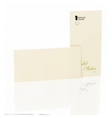Blanko-Grußkarten 2051838004 100mm x 50mm (BxH) 220g ivory