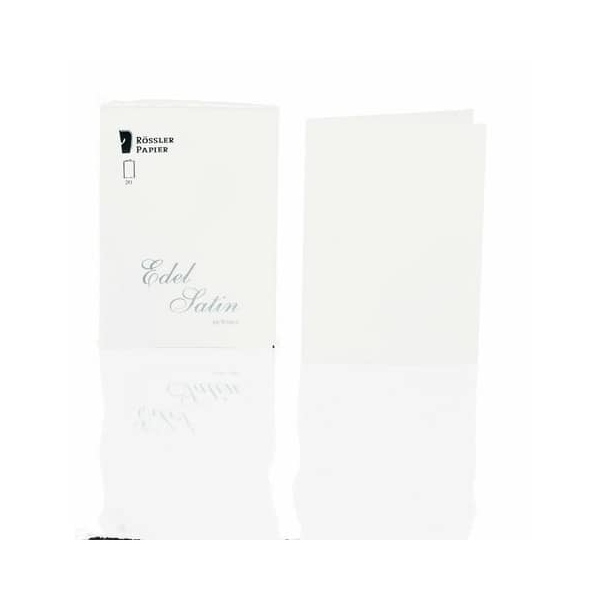 10 Stück Rössler Blanko-Grußkarten 2160838001 A6 weiß 4014969506592 Rössler 20 Stück