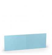 Blanko-Gru&szlig;karten 164076124 B6 doppelt lang 169mm x 12cm (BxH) 220g planliegend aquablau
