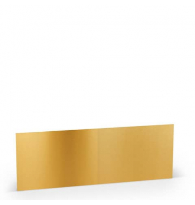Blanko-Grußkarten 16407675 B6 doppelt lang 280g planliegend gold