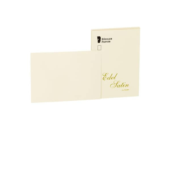 10 Stück Rössler Blanko-Grußkarten 2052838004 ivory 4014969512333 Rössler 20 Stück