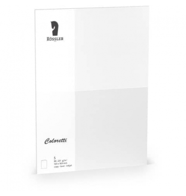 Blanko-Gru&szlig;karten 220772509 B6 24cm x 169mm (BxH) 225g planliegend wei&szlig;