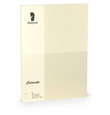 Blanko-Grußkarten 220772512 B6 240mm x 169mm (BxH) 225g planliegend creme