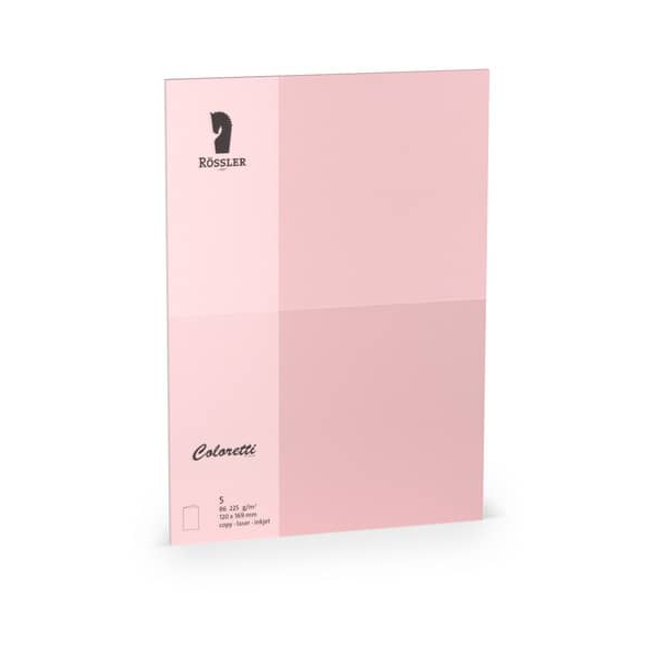 10 Stück Rössler Blanko-Grußkarten 220772523 B6 24cm x 169mm (BxH) 225g planliegend rosa 4014969518540 Rössler 5 Stück