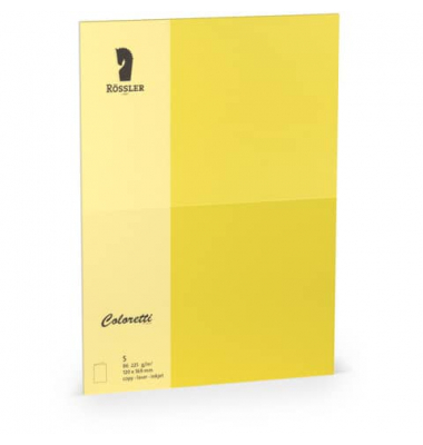 Blanko-Gru&szlig;karten 220772543 B6 24cm x 169mm (BxH) 225g planliegend gold