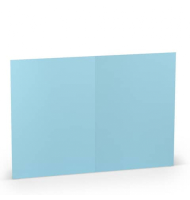 Blanko-Gru&szlig;karten 220772517 B6 24cm x 169mm (BxH) 225g planliegend himmelblau