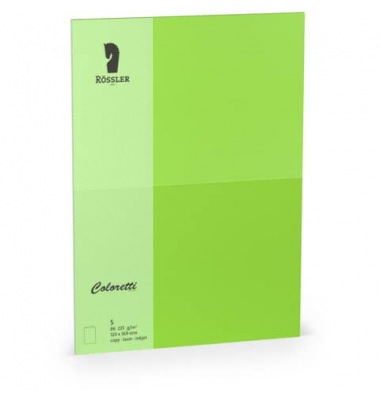 Blanko-Gru&szlig;karten 220772522 B6 24cm x 169mm (BxH) 225g planliegend hellgr&uuml;n