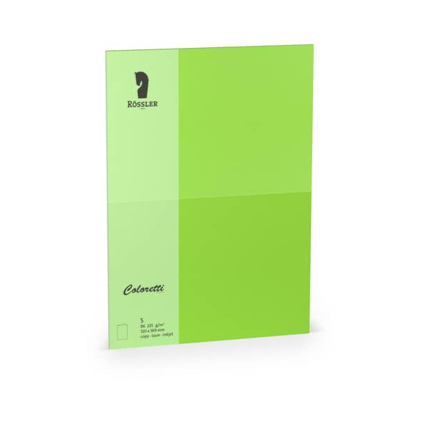 10 Stück Rössler Blanko-Grußkarten 220772522 B6 24cm x 169mm (BxH) 225g planliegend hellgrün 4014969518656 Rössler 5 Stück