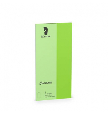 Blanko-Gru&szlig;karten 220703522 DIN lang 20cm x 210mm (BxH) 225g hellgr&uuml;n