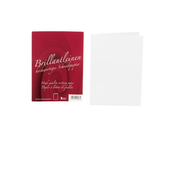 10 Stück Rössler Blanko-Grußkarten 20221833 A5 210mm x 148mm (BxH) weiß 4014969534861 Rössler 25 Stück