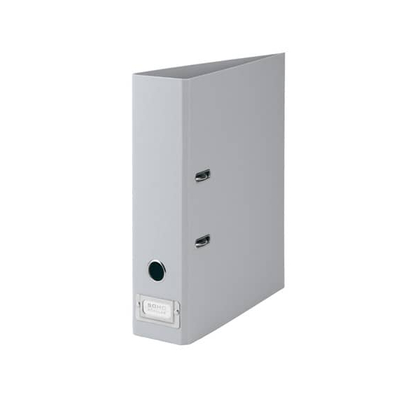 4 Stück Rössler Ordner Soho 1317452178, A4 80mm breit Karton vollfarbig stone 4014969537640 Rössler