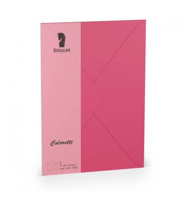  220711554, C5, ohne Fenster, nassklebend, 80g, pink