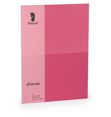 Blanko-Gru&szlig;karten 220772554 B6 24cm x 169mm (BxH) 225g planliegend pink