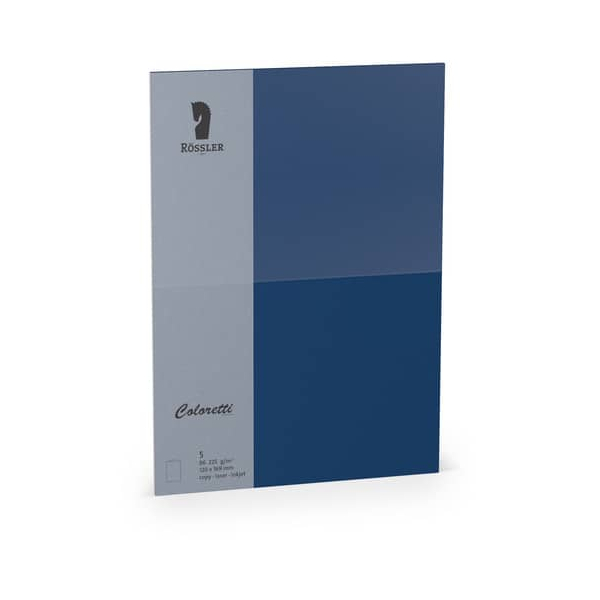 10 Stück Rössler Blanko-Grußkarten 220772590 B6 24cm x 169mm (BxH) 225g planliegend jeans 4014969572061 Rössler 5 Stück