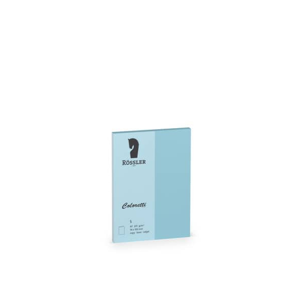 10 Stück Rössler Blanko-Grußkarten 220709517 A7 74mm/148mm x 105mm (BxH) 225g himmelblau 4014969573747 Rössler 5 Stück