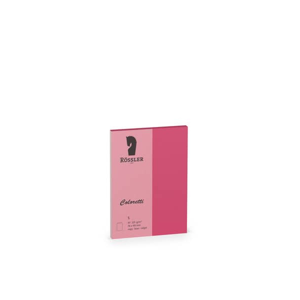 10 Stück Rössler Blanko-Grußkarten 220709554 A7 74mm/148mm x 105mm (BxH) 225g pink 4014969573822 Rössler 5 Stück