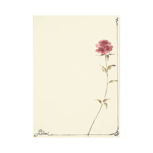 10 Stück Rössler Briefpapier 1103800805, Rose, A4, 100g 4014969579268 Rössler 10 Stück