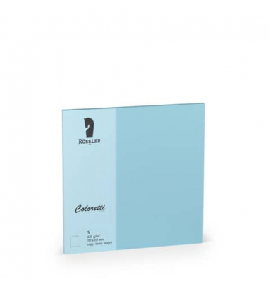 Blanko-Gru&szlig;karten 220741517 157/314 157mm x 157mm (BxH) 225g himmelblau