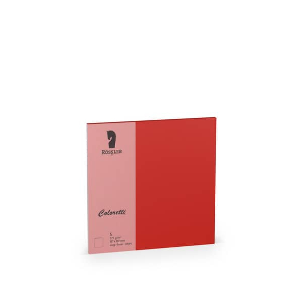 10 Stück Rössler Blanko-Grußkarten 220741526 157/314 157mm x 157mm (BxH) 225g klatschmohn 4014969609972 Rössler 5 Stück