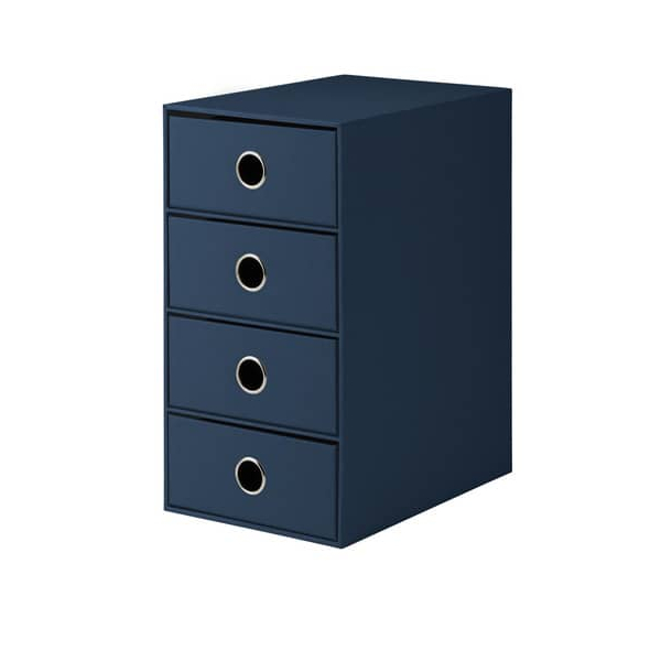 2 x S.O.H.O. Schubladenbox Navy 4 Schübe (BxHxT): 17,5x32x25cm