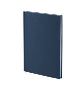Notizbuch 1878452902, blau, A4, blanko, 100g, 96 Blatt / 192 Seiten